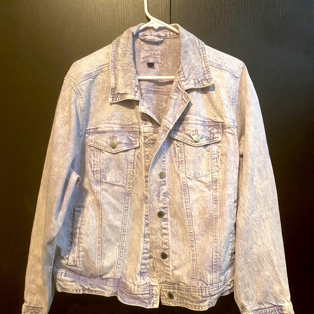 Xl faded purple jean jacket